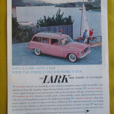 1959 Studebaker Lark with the Lark Play Wagon