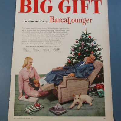 1956 BarcaLounger with Man Sitting In Chair