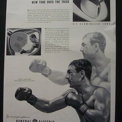 1953 G-E Aluminized Tube with Rocky Marciano