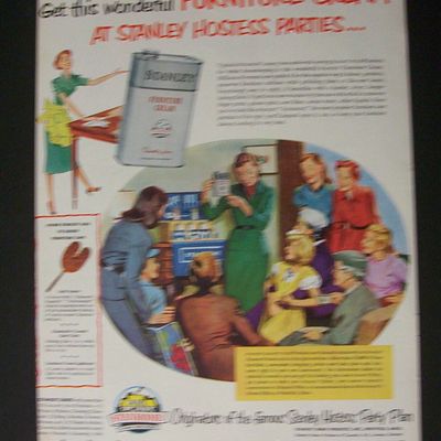 1952 Stanhome Products with a Woman & Furniture Cream