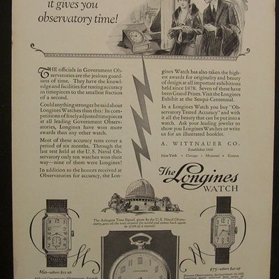 1926  Longines  Watches