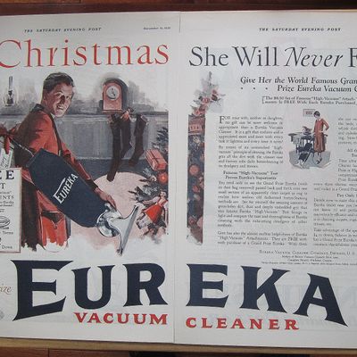 1925 Eureka Vacuum Cleaner With Vacuum