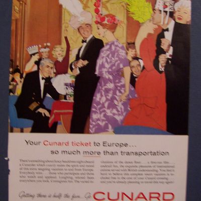 Vintage Ad: 1960  Cunard