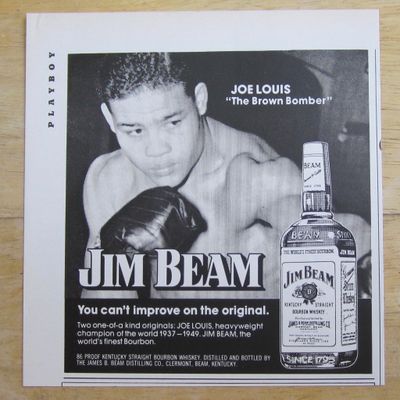 1974 Jim Beam Whiskey with Boxer Joe Louis