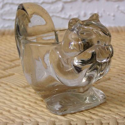 Avon Glass Squirrel Holder
