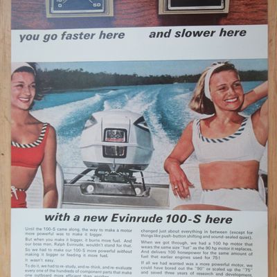 1966 Evinrude Outboards with Women On A Boat