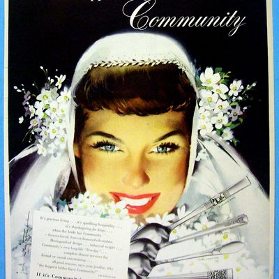 1948 Community Silverplate with Lovely Bride