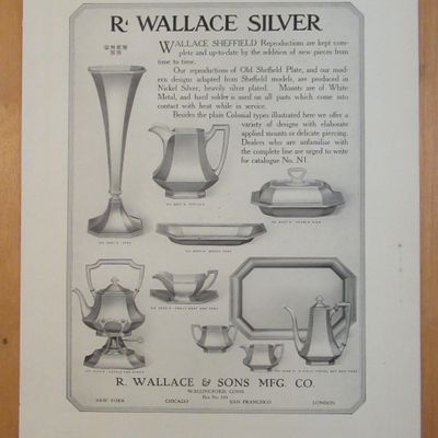 1913 R Wallace & Sons with Wallace Sheffield