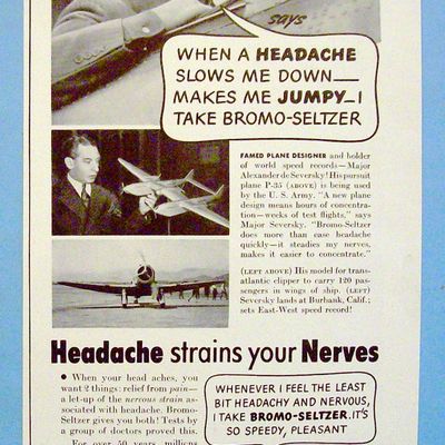 Vintage Ad: 1939 Bromo Seltzer w/Alex De Seversky