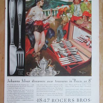 1930 1847 Rogers Bros Silverplate with Johanna Silver