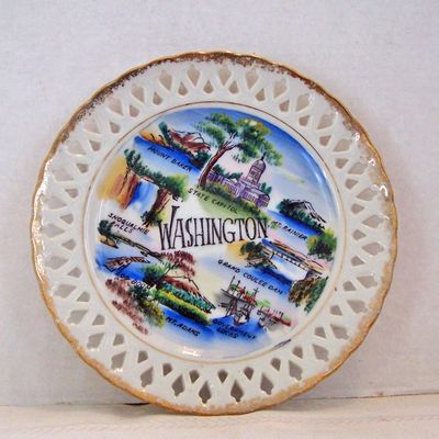 Washington Souvenir Plate, Japan