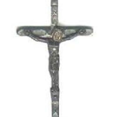 Metal Catholic Crucifix, Italy