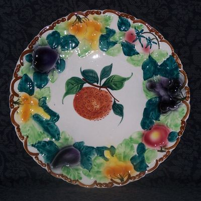 Hand Painted Fruit Charger, Italy