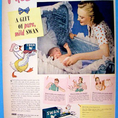 Vintage Ad: 1945 Swan Soap