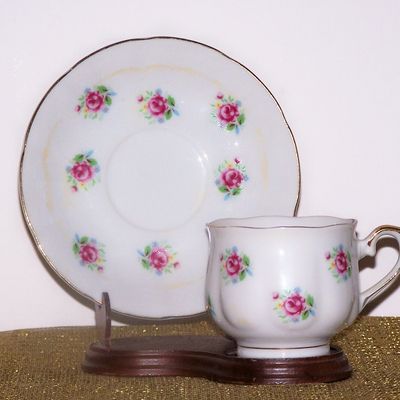 Ftd Pink Roses Cup & Saucer