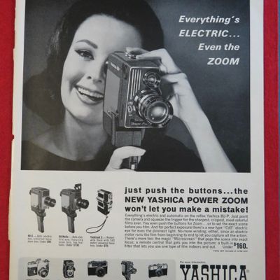 1963 Yashica Power Zoom with Woman & Camera
