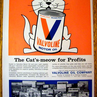 1968 Valvoline Motor Oil with Cat's Meow