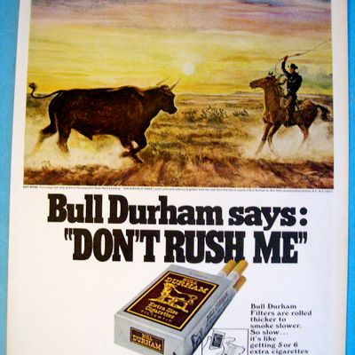 1968 Bull Durham Cigarettes with Encounter At Dawn