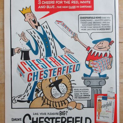 1957 Chesterfield Cigarettes with Chesterfield King