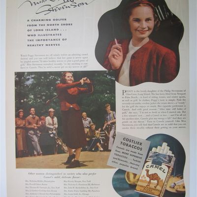 1937 Camel Cigarettes with Miss Peggy Stevenson