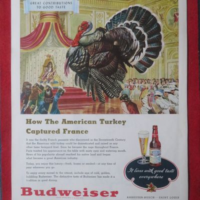 1948 Budweiser Beer with The American Turkey