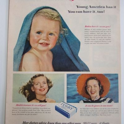 1950 Ivory Soap with Baby & Two Women
