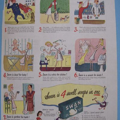 Vintage Ad: 1944 Swan Soap