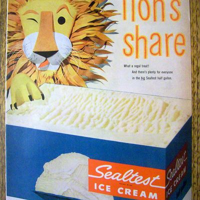 1955 Sealtest Ice Cream with Lion's Share