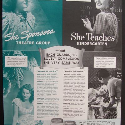 1940  Pond's  Cold  Cream