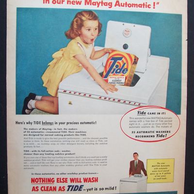 1955  Maytag  Automatic  &  Tide  Detergent