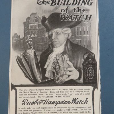 1904 Dueber Hampden Watch with Building Of Watch