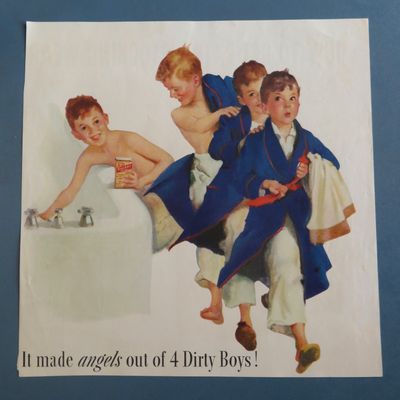 1920'S Bon Ami Powder with 4 Dirty Boys