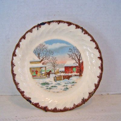 Winter Scene Decorative Plate, Royal China