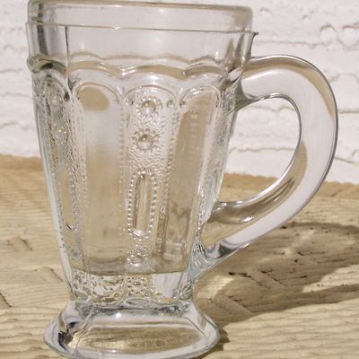 Mini Pressed Glass Mug