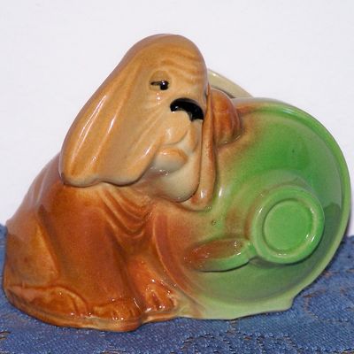 Shawnee Hound Dog & Jug Planter