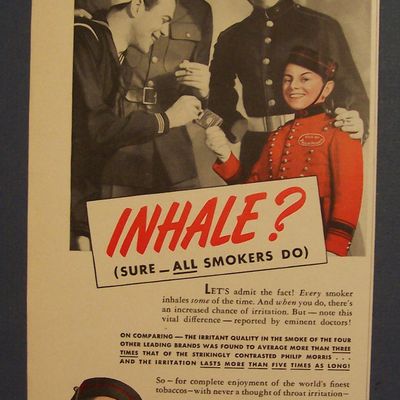 Vintage Ad: 1941 Philip Morris Cigarettes w/ Bellboy