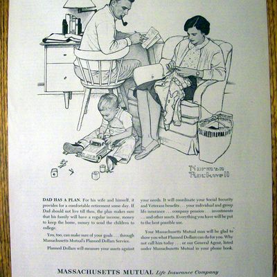 Norman Rockwell 1962 Massachusetts Mutual Life Ins