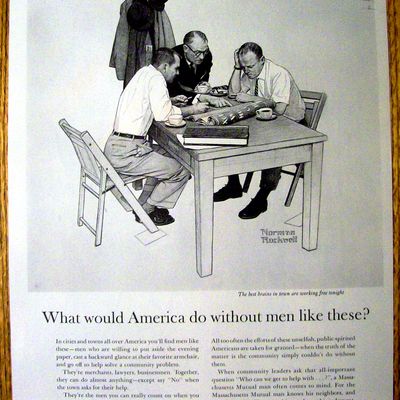 1962 Norman Rockwell Massachusetts Mutual Life