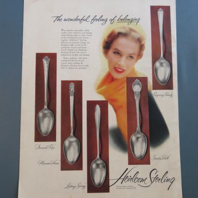 1954 Heirloom Sterling w/ 5 Different Styles Of Silver