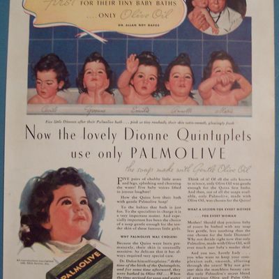 Vintage Ad: 1936 Palmolive Soap w/ Dionne Quints