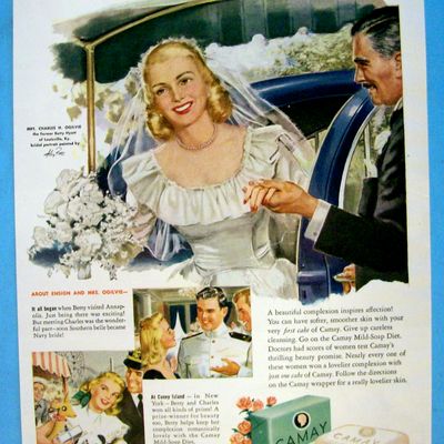 1949 Camay Soap with Bride Getting Out Of Car