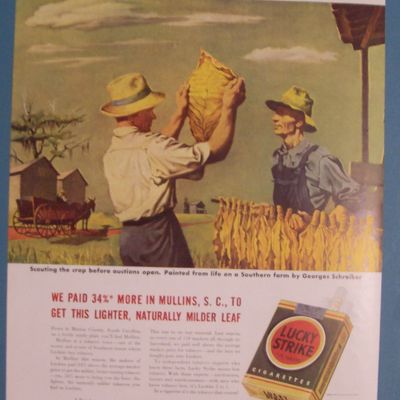 Vintage Ad:1942 Lucky Strike Cigarettes by G. Schreiber