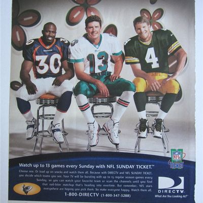 1999 DirecTV w/ Brett Favre, Dan Marino & David Bruton