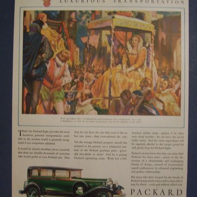 1930 Packard with Queen Bess Of England