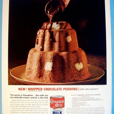 1963 Carnation Milk with Whipped Chocolate Pudding