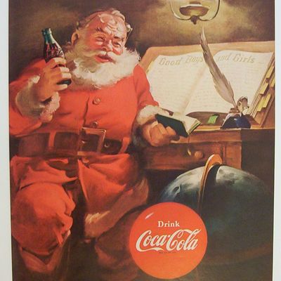 Vintage Ad: 1951 Coca Cola with Santa Claus