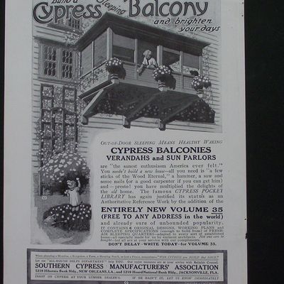 1916 Southern Cypress Manufacturers w/How To Build