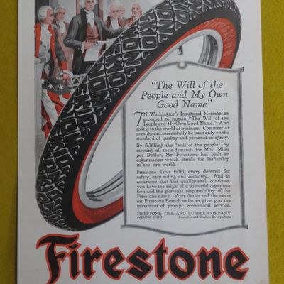 1917 Firestone Tires with a Firestone Tire