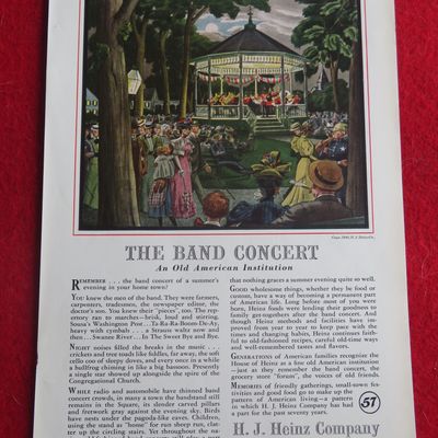 1940 H.  J. Heinz Company with The Band Concert