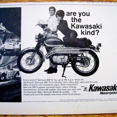 Vintage Ad: 1967 Kawasaki 250cc Samurai Motorcycle